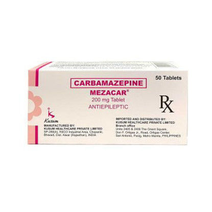 Picture of Mezacar (Carbamazepine) 200mg Tablet x 50s
