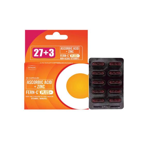 Picture of Fern-C Plus with Zinc 500mg/10mg x 27+3 capsules